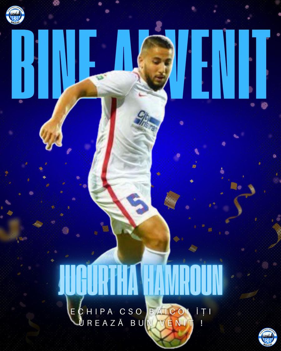 Jugurtha Hamroun signed with Băicoi: Unbelievable who Jugurtha Hamroun has signed, a year after announcing his retirement at GSP Live