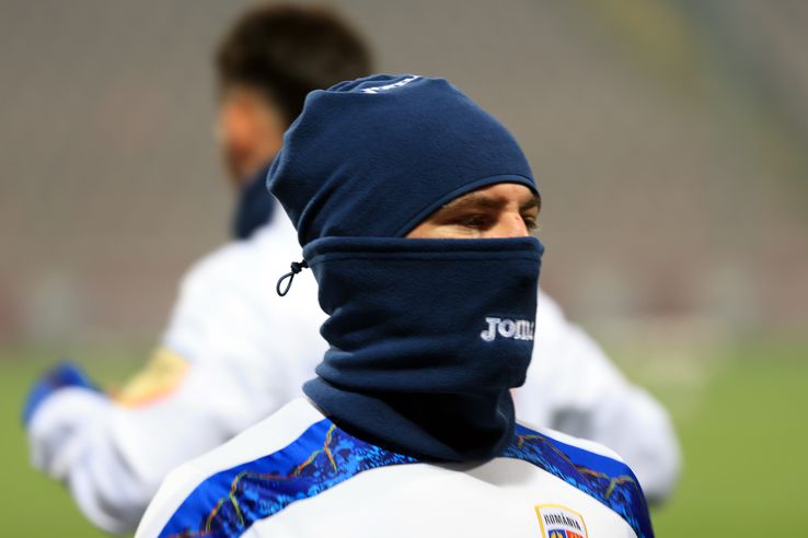 Deian Sorescu, at Romania's official training in Zenica PHOTO: Ionuț Iordache (GSP)