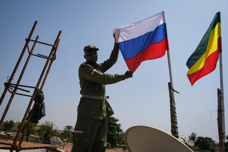 Ostentatious signs of the Russian presence in Mali, Photo: Nicolas Remene / Zuma Press / Profimedia