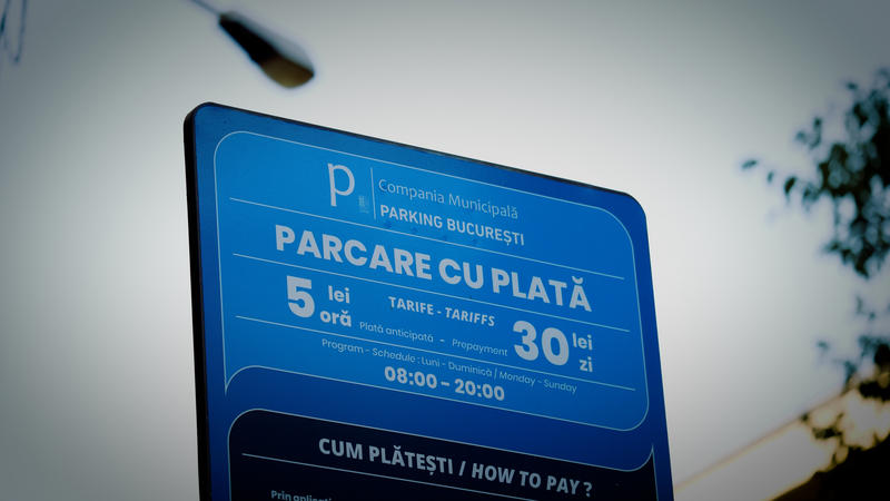 Paid parking, Bucharest, Photo: Adi Iacob / HotNews