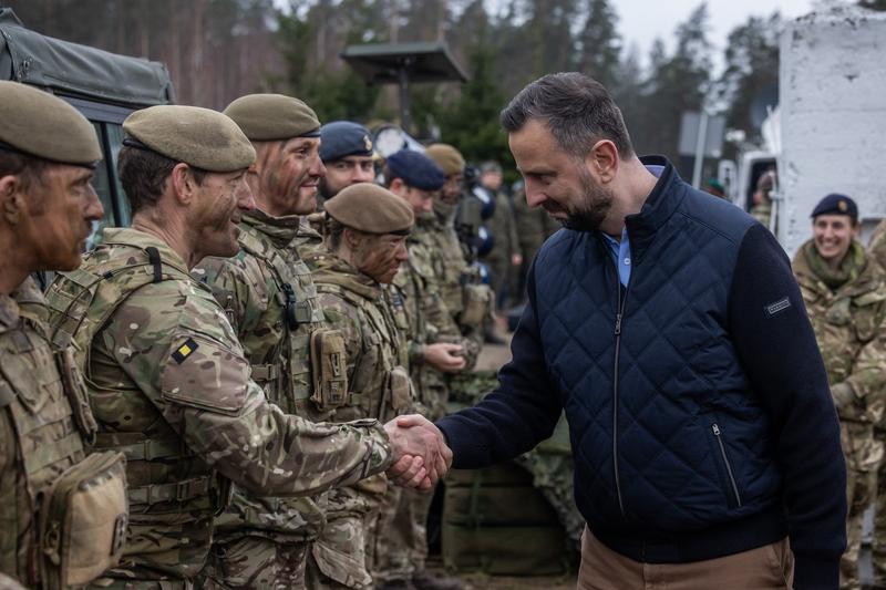 Polish Minister of Defense Wladyslaw Kosiniak-Kamysz in a visit to the armed forces, Photo: Wojtek Radwanski / AFP / Profimedia
