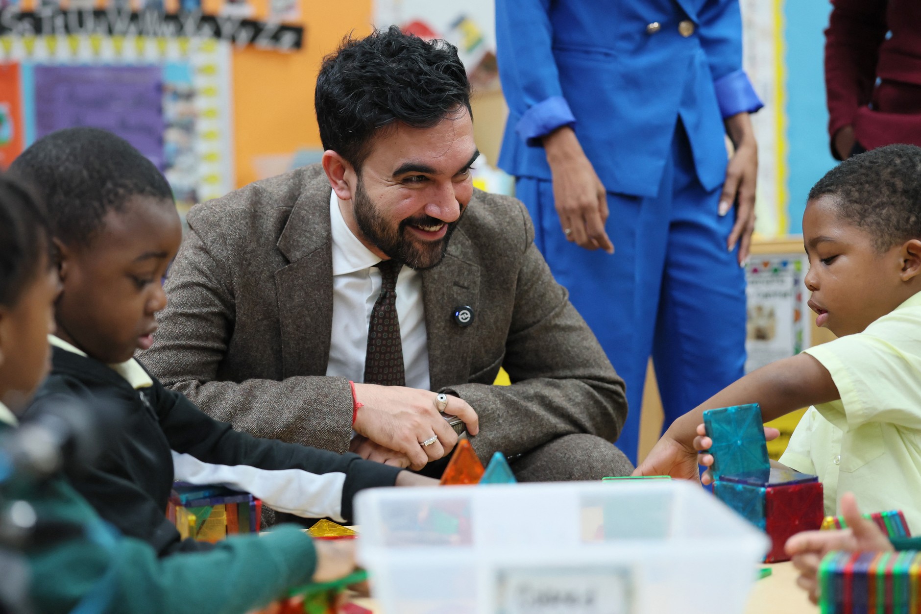 Zohran Mamdani at the Education Center, New York, November 13, 2025.