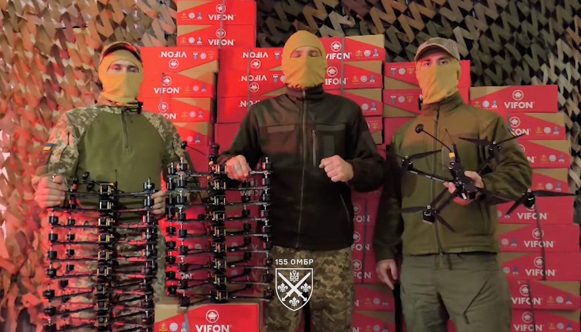 Screenshot from a video published by the 155th Independent Mechanized Brigade of Ukraine