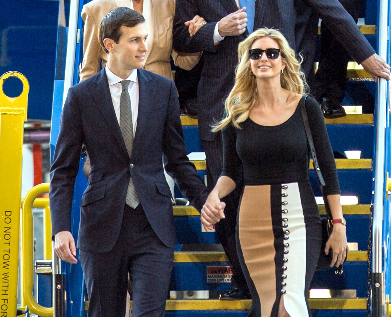 Jared Kushner with his wife Ivanka Trump