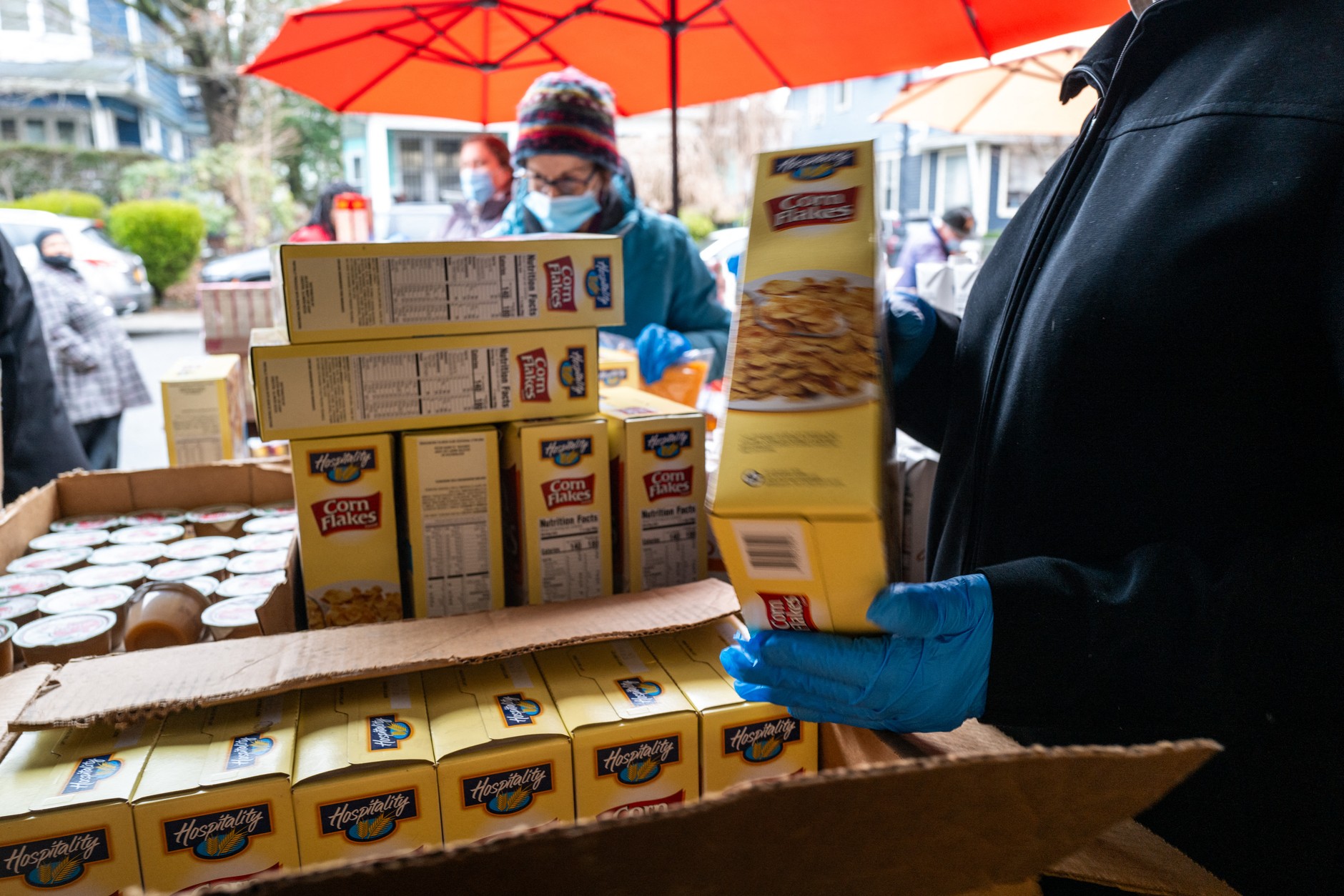 Aid distribution in New York (illustrative photo)