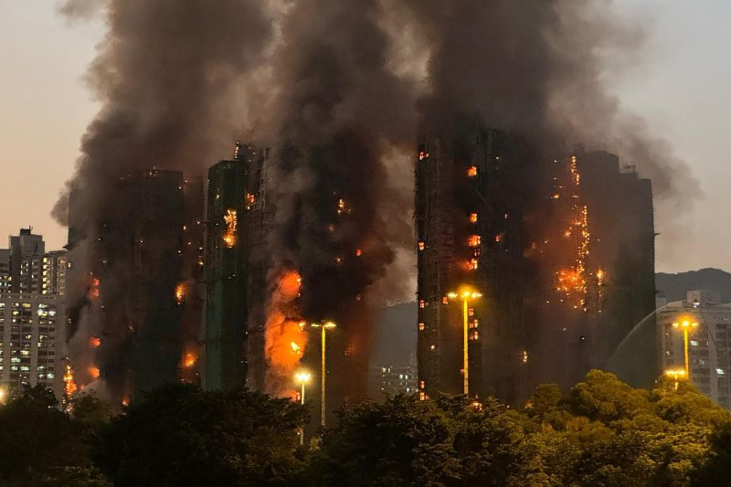 Devastating fire in Hong Kong Photo: Profimedia