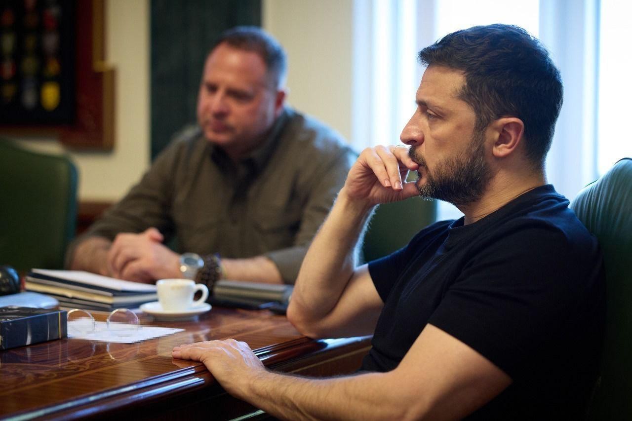 Volodymyr Zelensky and Andriy Yermak in Kiev, July 22, 2025.