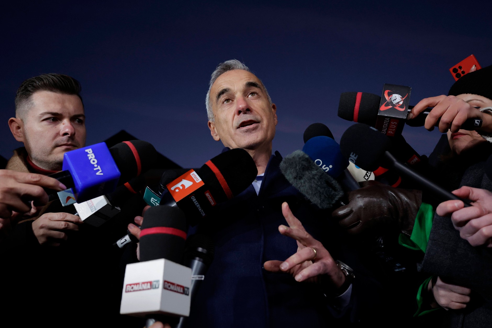 Calin Georgescu, the unexpected winner of the first round of the presidential elections in Romania. Izvorani, November 26, 2024