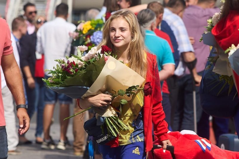 Sabrina Voinea won gold on beam and floor at the 2023 Doha World Cup. PHOTO: Shutterstock