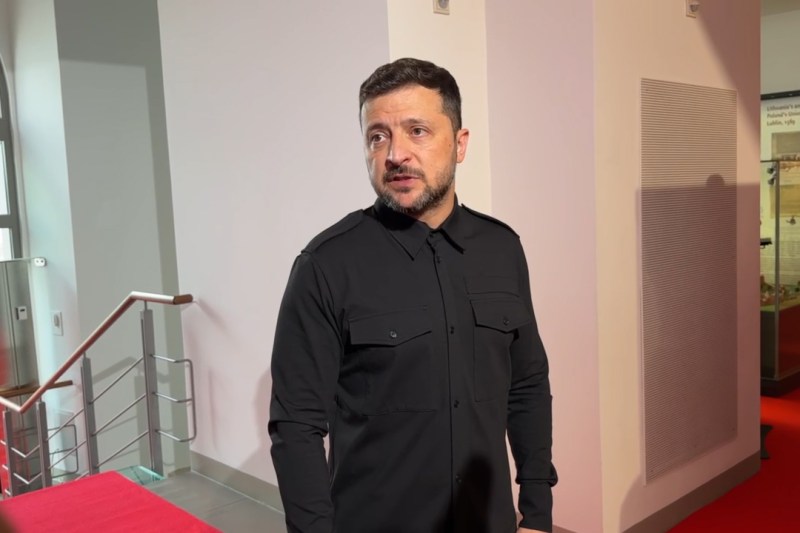 Volodymyr Zelensky, at the B9 summit in Vilnius. Photo: Hotnews