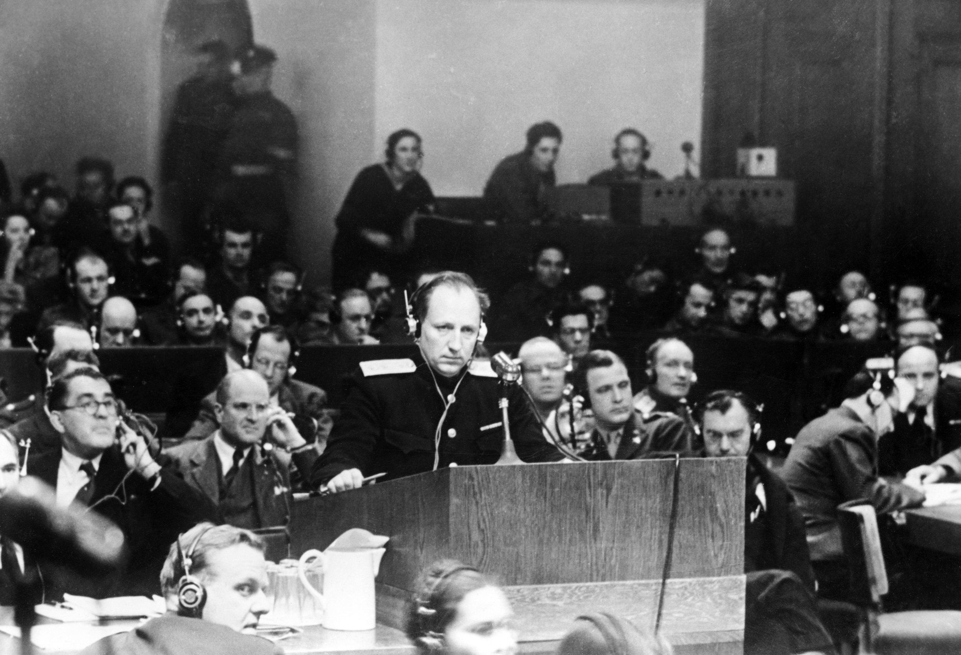 Roman Rudenko podczas procesu norymberskiego, 27 lutego 1946 r.