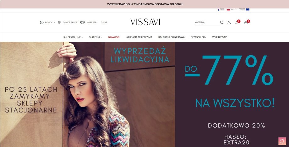 Currently, there is a sale related to the liquidation of stores