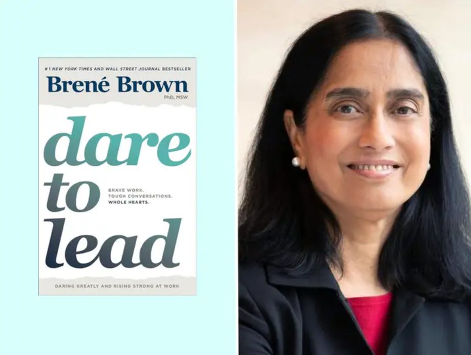Raj Seshadri said her leadership style was influenced by the book "Courage in leadership"