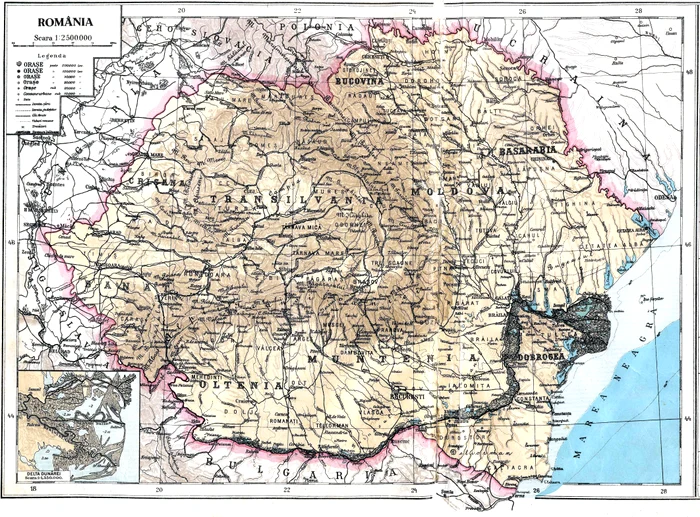 Harta României Mari FOTO wikipedia