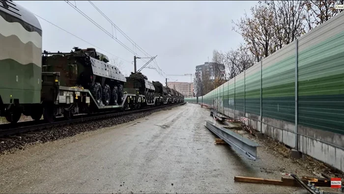 Trains with military equipment hardly cross Europe. PHOTO: Video capture