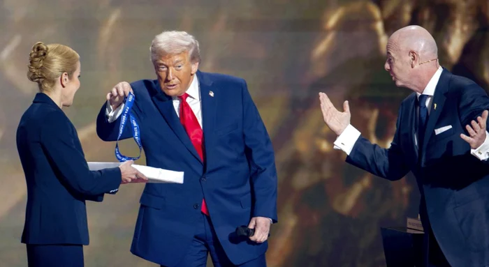 Donald Trump, honored with the FIFA Peace Prize Photo/Imago 