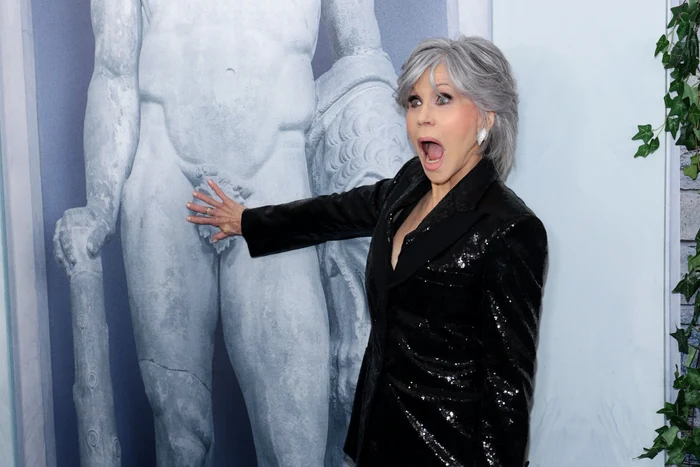 Jane Fonda says the entertainment industry is under threat. PHOTO Getty Images