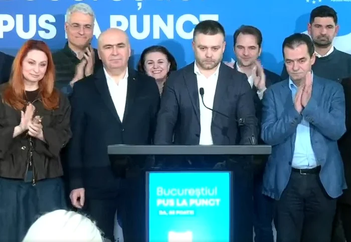 Ciprian Ciucu, at the PNL headquarters Photo: video capture