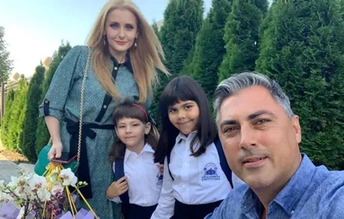 Alina, with Alexandru and their two little girls, a few years ago. PHOTO: Facebook