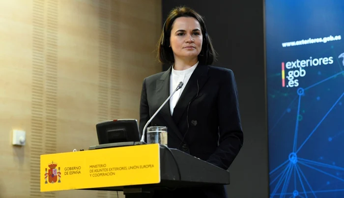 Belarusian opposition leader Svetlana Tihanovskaia PHOTO: EPA EFE