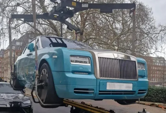 The Rolls Royce has been moved a few blocks away PHOTO: Westminster City Council