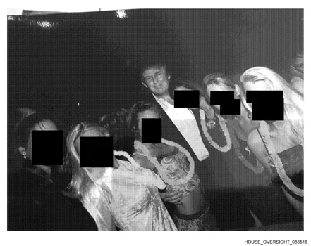 Donald Trump, Bill Clinton and Bill Gates appear in photos released from the Epstein file PHOTO: oversightdemocrats.house.gov