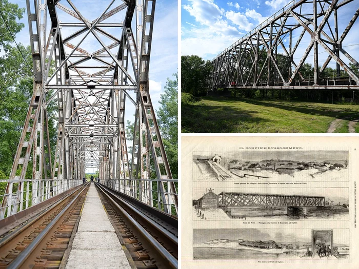 The Eiffel Bridge in Ungheni/PHOTO: Wikipedia photo collage