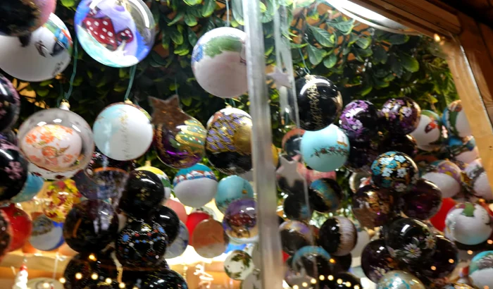 Globes and ornaments for Christmas