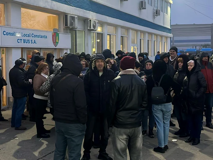 CT Bus employees launched a warning strike/PHOTO: Facebook/Constanța Info
