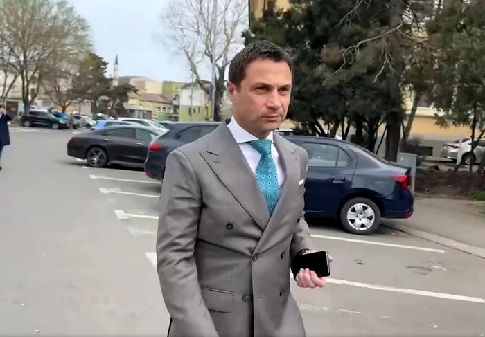 Radu Cristian, the suspended mayor of Mangalia PHOTO: Video capture