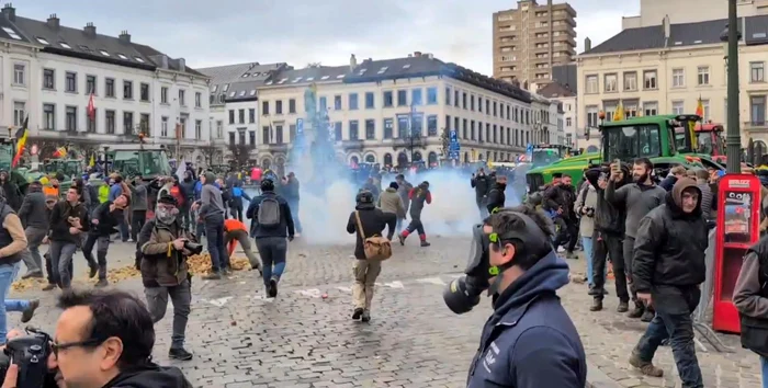 Farmers' protests in Brussels PHOTO: X