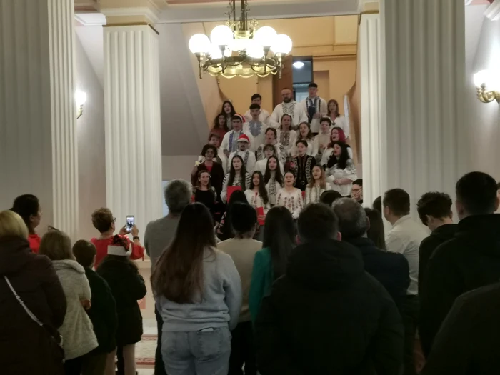 Students and teachers from