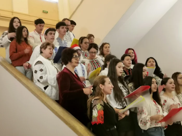 Students and teachers from