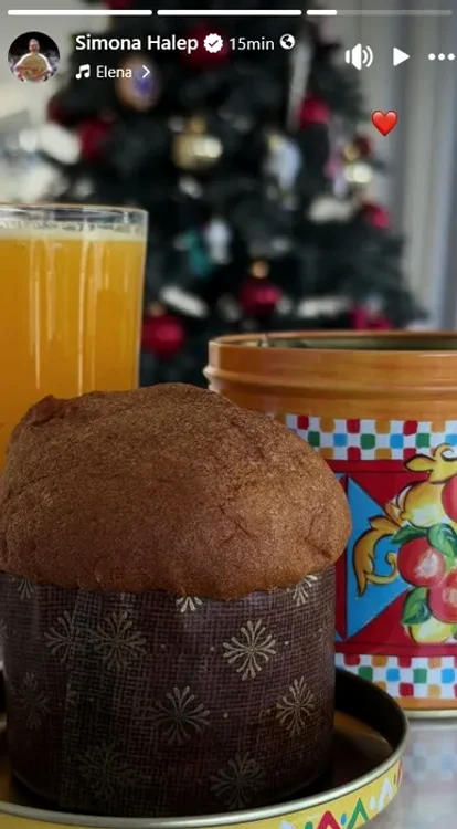 Panettone is Simona Halep's favorite Christmas dessert