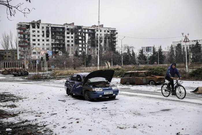 The front-line town of Kostiantinivka PHOTO EPA-EFE