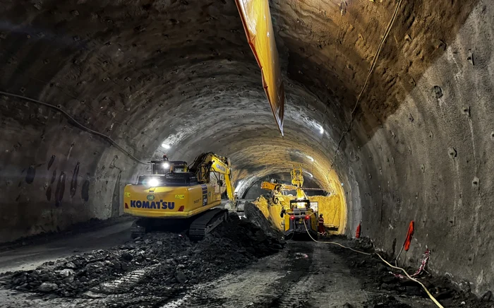 Work on the tunnels on the Lugoj - Deva highway. Photo DRDP Timișoara