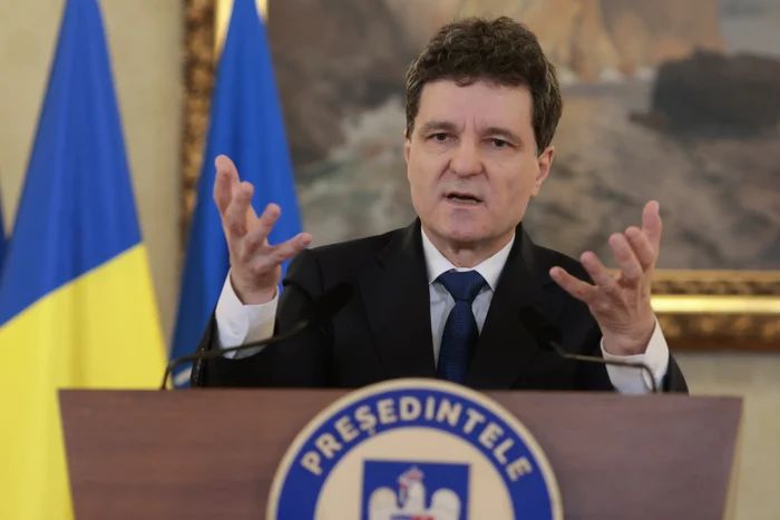 President Nicușor Dan, at the press conference/PHOTO: Inquam photos/ George Călin