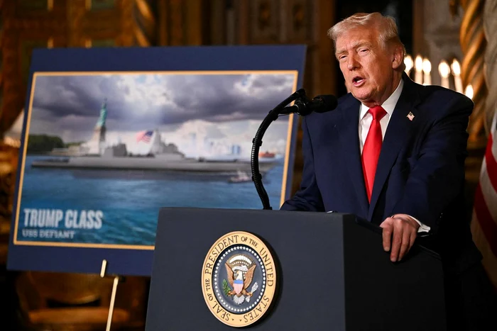 Donald Trump announced the launch of a new class of warships PHOTO: X/ @CGTNOfficial