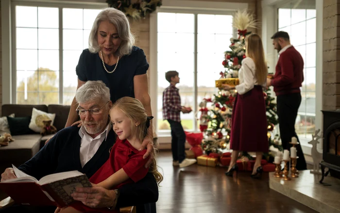 Family Christmas looks more idyllic in photos, some Romanians think. Freepik.com