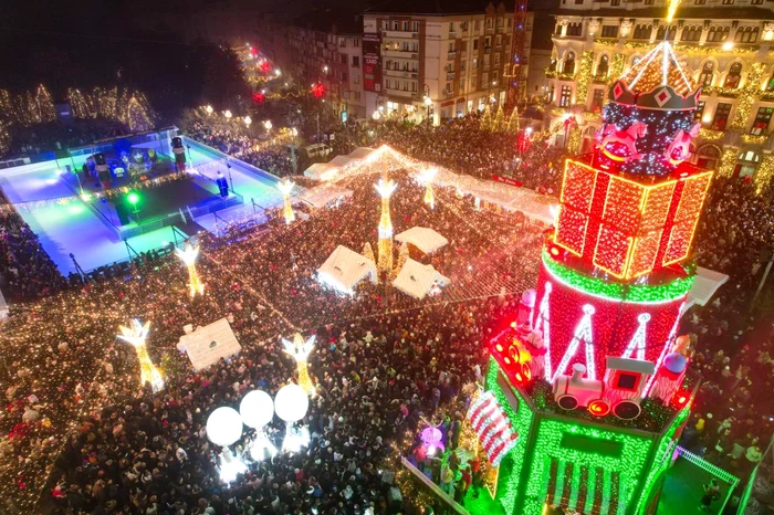 The Christmas market in Craiova. PHOTO: Facebook/Lia Olguța Vasilescu