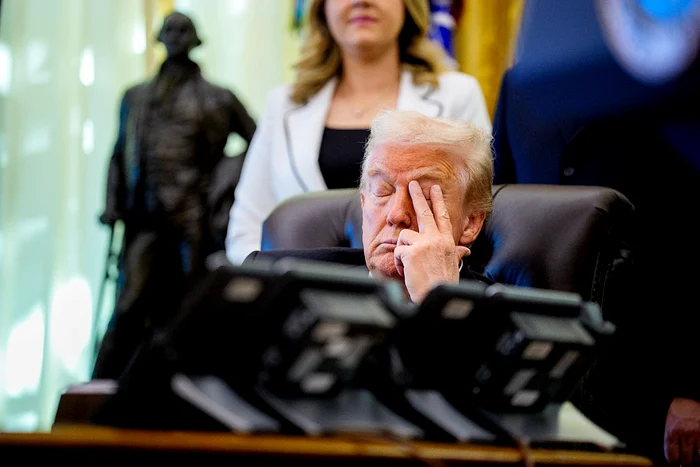 Trump has been caught snoozing several times PHOTO Getty Images