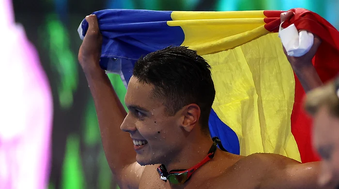 David Popovici, victorious at the World Championships in Singapore. Photo Getty images
