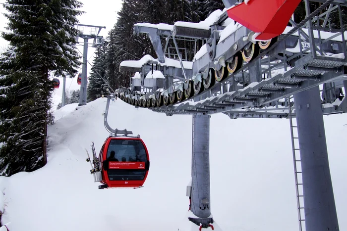 The modern cable car from Poiana Brașov. Source: Info tourism Poiana Brașov