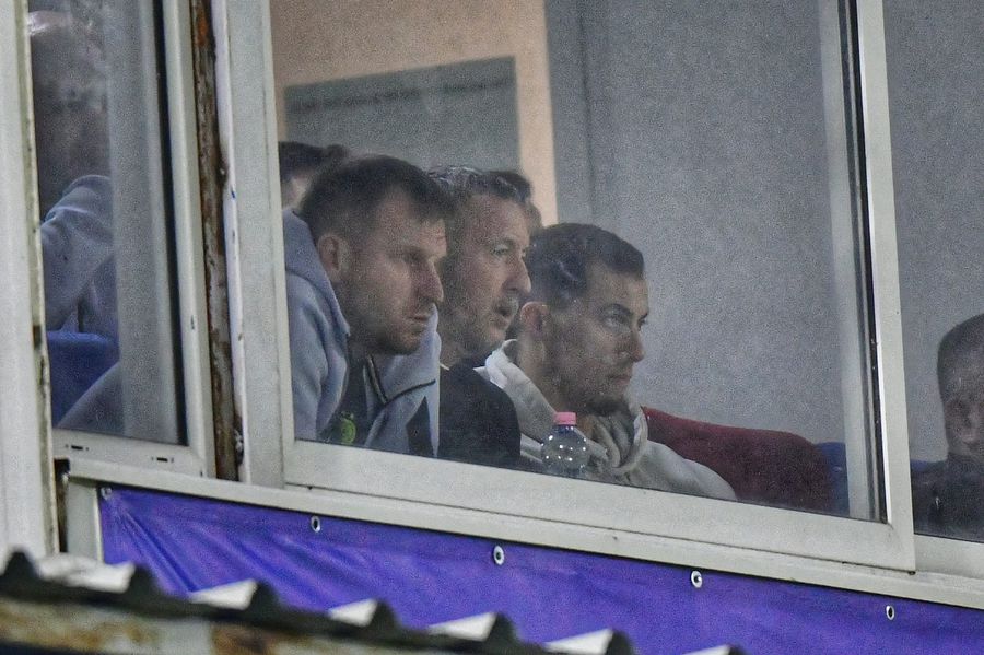 The footballer just transferred from FCSB, present at the match with Slobozia » He watched the match with Mihai Stoica and Florin Cernat