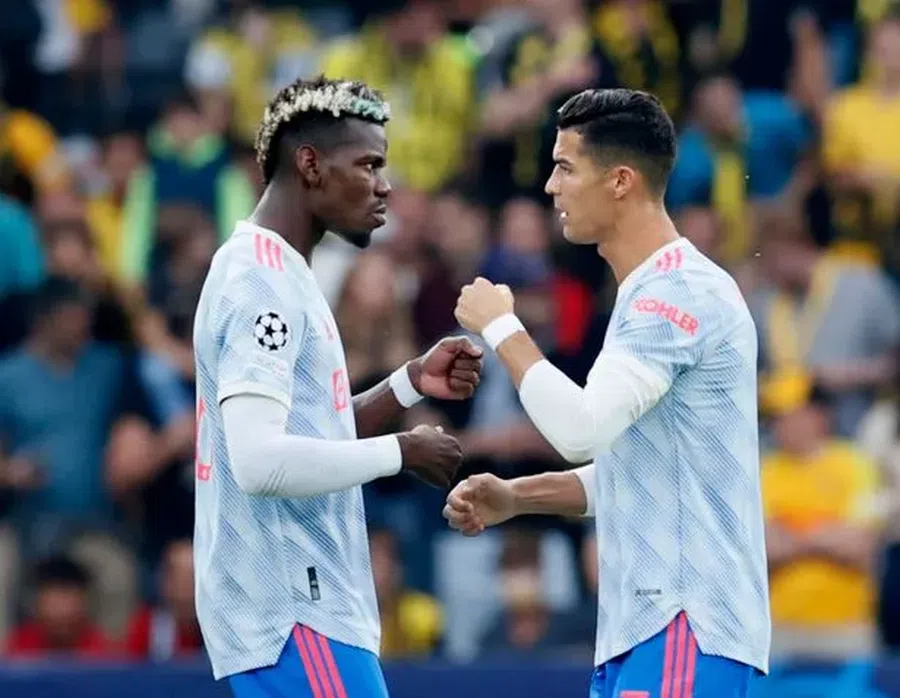 Paul Pogba and Cristiano Ronaldo, colleagues at Manchester United / photo: Reuters Paul Pogba honors Cristiano Ronaldo: 'You inspired us all'