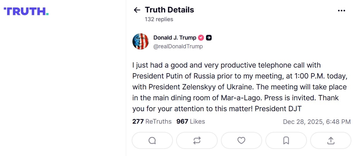 Before meeting with Zelensky, Trump spoke with Putin photo 1