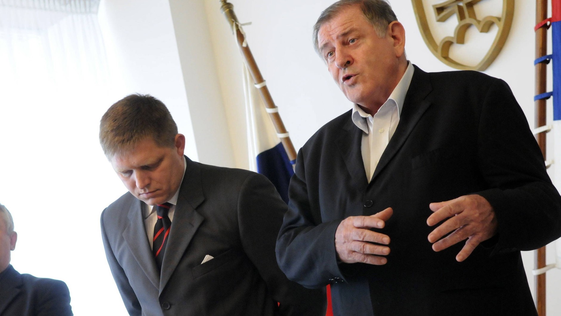 Robert Fico and Vladimir Meciar. Bratislava, June 16, 2009