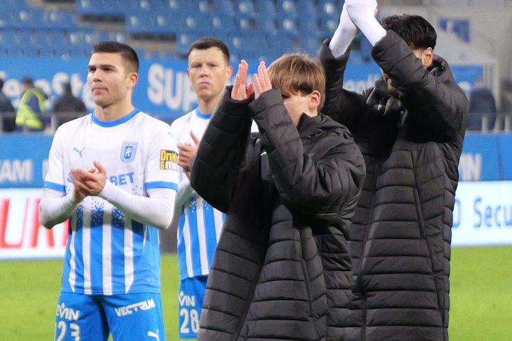 David Matei's reaction after Craiova - CFR Cluj // photo: Andrei Furnigă (GSP)