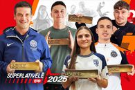 CHAMPIONS of the GSP Superlatives, the 60th edition: Andrei Rațiu (Footballer of the Year), Ioana Stancu (Footballer of the Year), Cristi Chivu (Coach of the Year), Juri Cisotti (Foreigner of the Year) and David Popovici (Sportsman of the Year)!