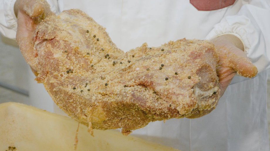 This is one of the rarest Italian cold cuts. It is made from pigs eating acorns